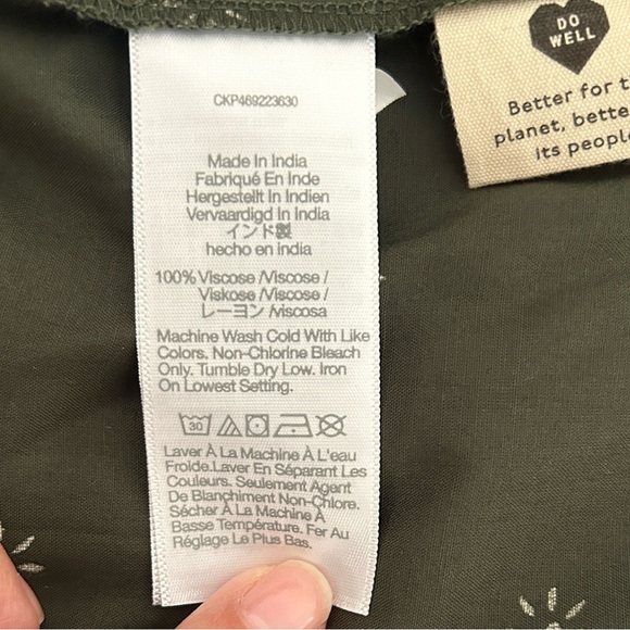 Madewell Olive Printed Tiered Maxi Dress - Picture 14 of 15